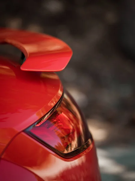 Close Audi Cor Vermelha — Fotografia de Stock