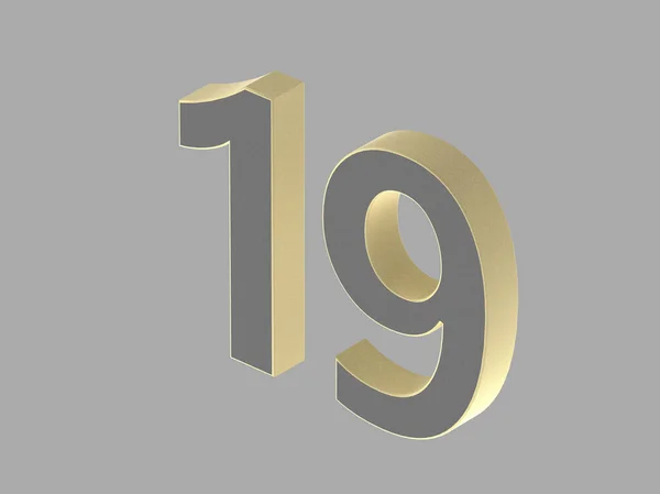 Number Isolated Rendering Illustation Texture — Stock Photo, Image