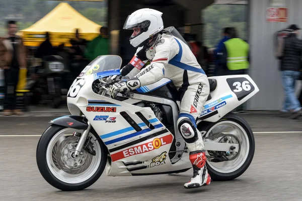 Классический Скоростной Мотоцикл Suzuki Gsx — стоковое фото