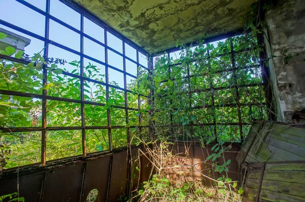 Verlaten Oude Ruïne Fabriek Veneto Italië — Stockfoto