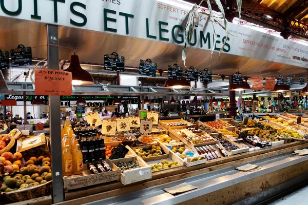 Uma Bela Foto Mercado Colmar França Durante Dia — Fotografia de Stock