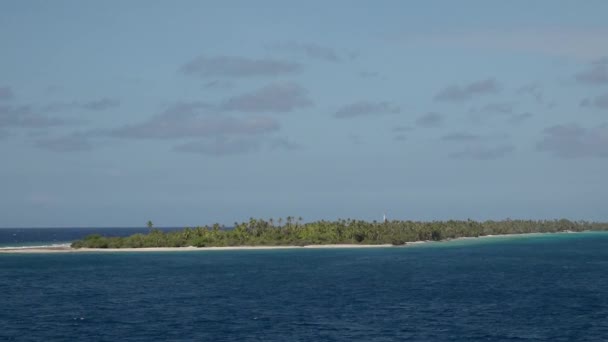 フランスのスロ モーションでのアウフハルト アウス ラグーン アウス ファカラヴァ環礁 ポリネシア — ストック動画