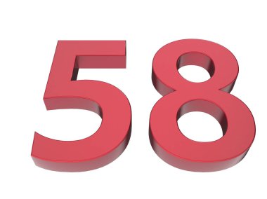 3d numara izole doku arkaplan oluşturucu