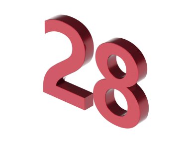 3d numara izole doku oluşturma arkaplan çizimi