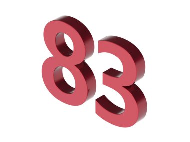 3d numara izole edilmiş çizim çizelgesi dokusu