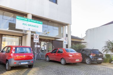 Caxias do Sul, Rio Grande do Sul, Brezilya - 20 Haziran 2022: Rio Branco Mahallesi Halk Sağlığı Merkezi