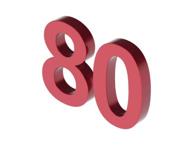 3d numara izole doku arkaplan oluşturucu