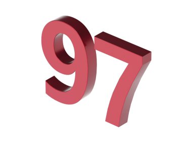 3d numara izole doku arkaplan oluşturucu