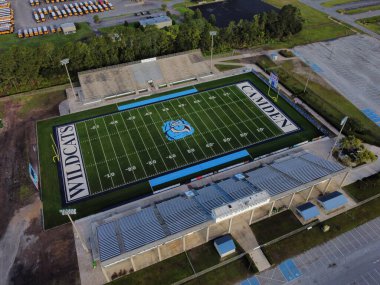 Kingsland, Georgia 'daki Chris Gilman Stadyumu kuş bakışı.