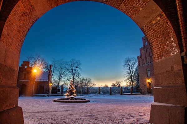 Gaustad Oslo Norveç Teki Noel Zamanı Hastanesi — Stok fotoğraf