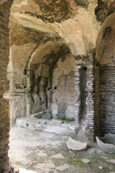 Een Verticaal Shot Van Oude Opgravingen Olympia Peloponnesos Griekenland — Stockfoto