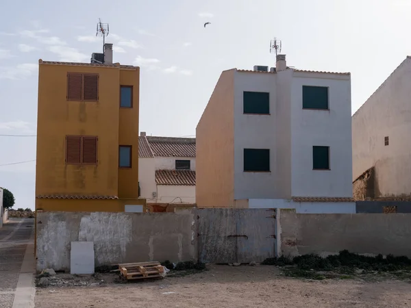 Los Edificios Históricos Residenciales Isla Tabarca Alicante España — Foto de Stock