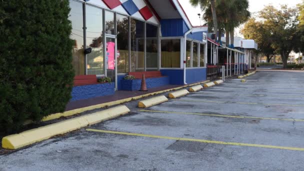 Είσοδος Του Εστιατορίου Biff Burger Στην Αγία Πετρούπολη Φλόριντα — Αρχείο Βίντεο
