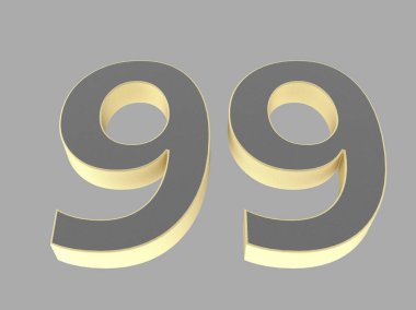 3d numara izole doku oluşturma arkaplan çizimi