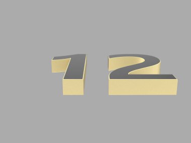 3d numara izole doku arkaplan oluşturucu