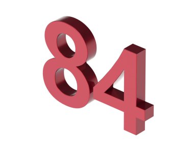 3d numara izole doku arkaplan oluşturucu