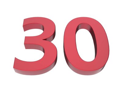 3d numara izole doku oluşturma arkaplan çizimi