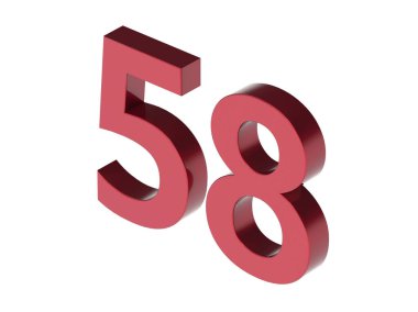 3d numara izole doku arkaplan oluşturucu