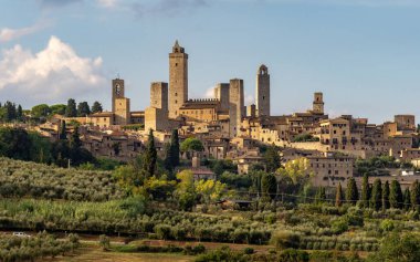 The view of the San Gimignano and the historical city of the Towers, Tuscany, Italy