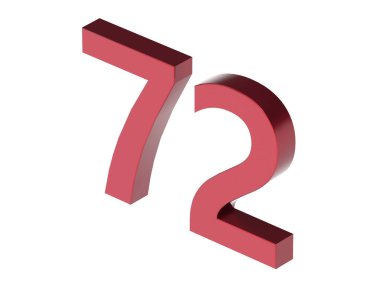 3d numara izole doku arkaplan oluşturucu