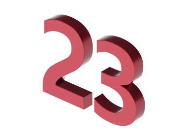 3d numara izole doku oluşturma arkaplan çizimi