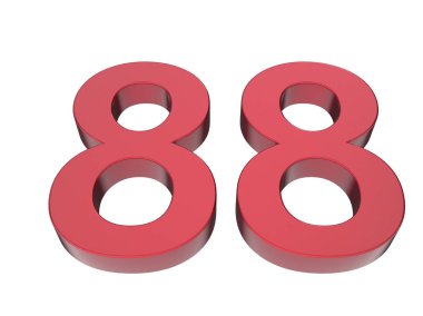 3d numara izole doku arkaplan oluşturucu