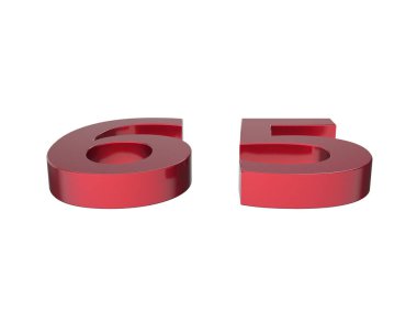 3d numara izole doku arkaplan oluşturucu