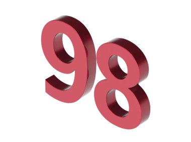 3d numara izole doku arkaplan oluşturucu