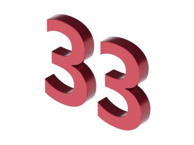 3d numara izole doku oluşturma arkaplan çizimi