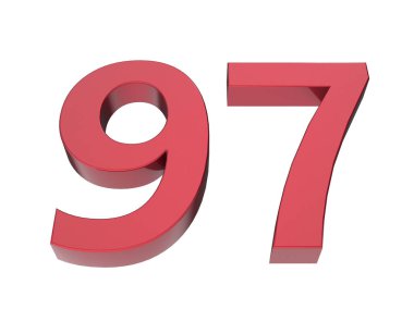 3d numara izole doku arkaplan oluşturucu