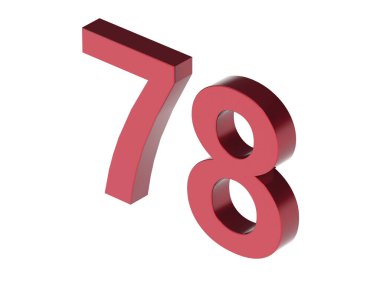 3d numara izole doku arkaplan oluşturucu