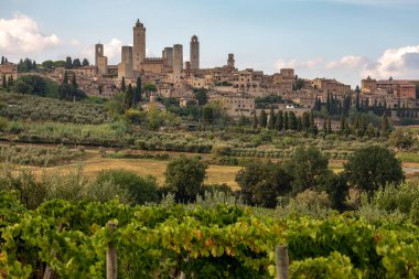 The view of the San Gimignano and the historical city of the Towers, Tuscany, Italy