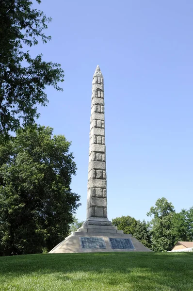 Μνημείο Εμφυλίου Πολέμου Των Ηνωμένων Πολιτειών Στο Δυτικό Κοιμητήριο Του — Φωτογραφία Αρχείου