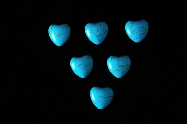 Piedra Gema Turquesa Howlite Azul Lista Para Preparar Joyas Hechas — Foto de Stock