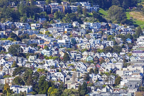 Scenic View Countryside Houses Sunny Day — Stock Photo, Image