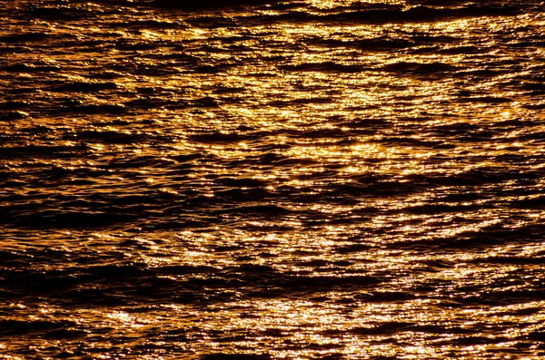 Orange Still Sea Water Ripple Natural Background Photo Texture — Stock Photo, Image