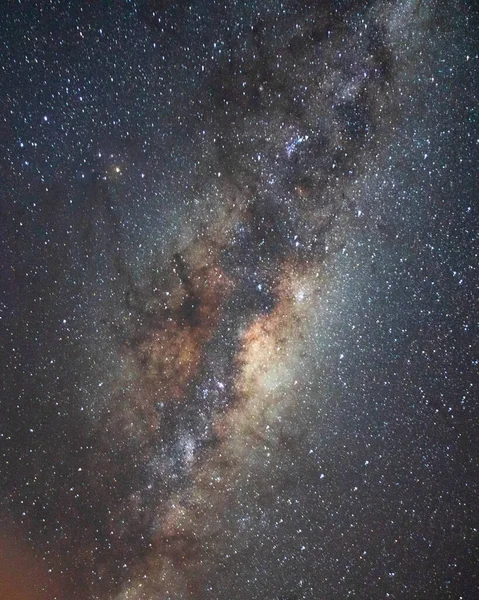 Piękny Widok Galaktyki Drogi Mlecznej Gwiazdami Pyłem Kosmicznym Wszechświecie — Zdjęcie stockowe