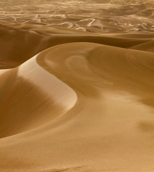 Endless Dunes Curving Way Rub Khali Aka Empty Quarter Desert — Stock Photo, Image