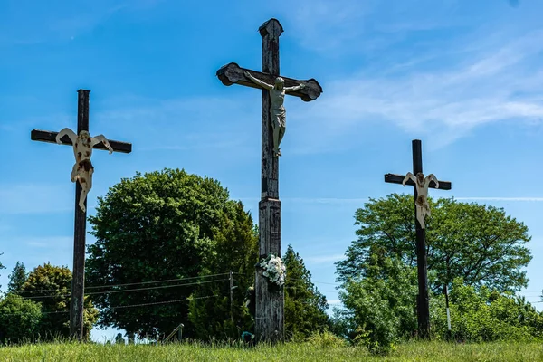 Holic スロバキア 2022年6月18日ホリックにおけるキリストの磔刑のカルヴァリー三十字架 — ストック写真
