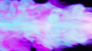 Koyu arkaplanda yanan mor beyaz bir duman jetidir.