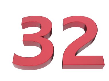 3d numara izole doku oluşturma arkaplan çizimi