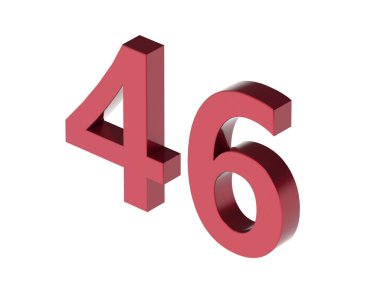 3d numara izole doku oluşturma arkaplan çizimi