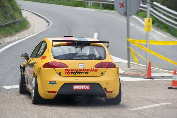 Carro Rápido Espanhol Asfalto Assento Leon Supercopa Mk2 — Fotografia de Stock