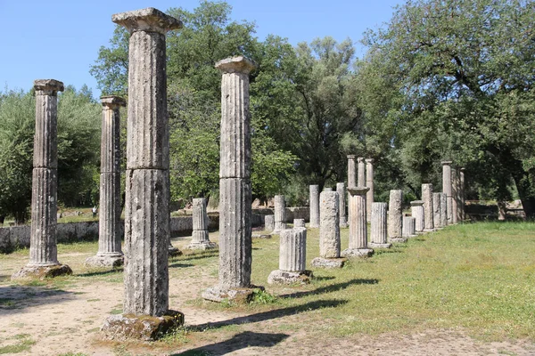 Ancient Excavations Olympia Peloponnese Greece — Stock Photo, Image