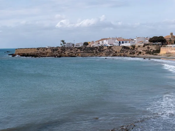 Krásný Skalnatý Břeh Ostrova Tabarca Alicante Španělsko — Stock fotografie