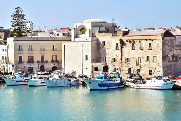 Вид Кафтан Моря Трани Италия — стоковое фото