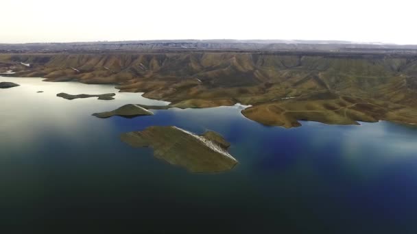 Азатское Водохранилище Расположенное Араратской Области Армения — стоковое видео