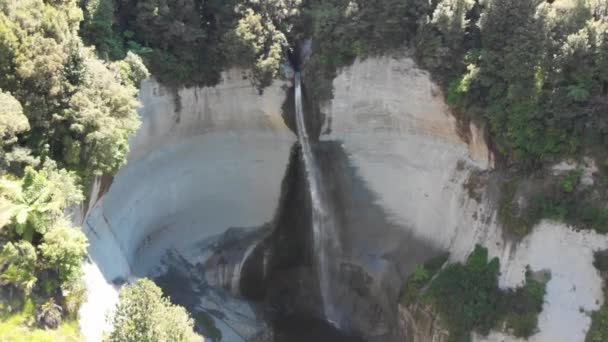 Drone Shot Mount Damper Falls Glemt World Highway Highway North – Stock-video