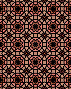 Arkaplan veya duvar kâğıdı için renklendirici desenlerin kusursuz bir çizimi