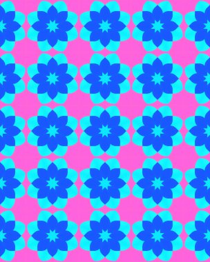 Arkaplan veya duvar kâğıdı için renklendirici desenlerin kusursuz bir çizimi